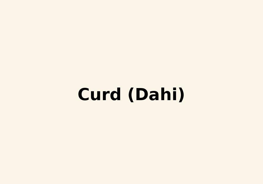 Curd (Dahi)