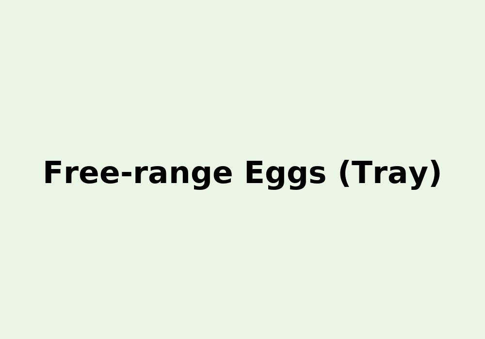 Free-range Eggs (Tray)
