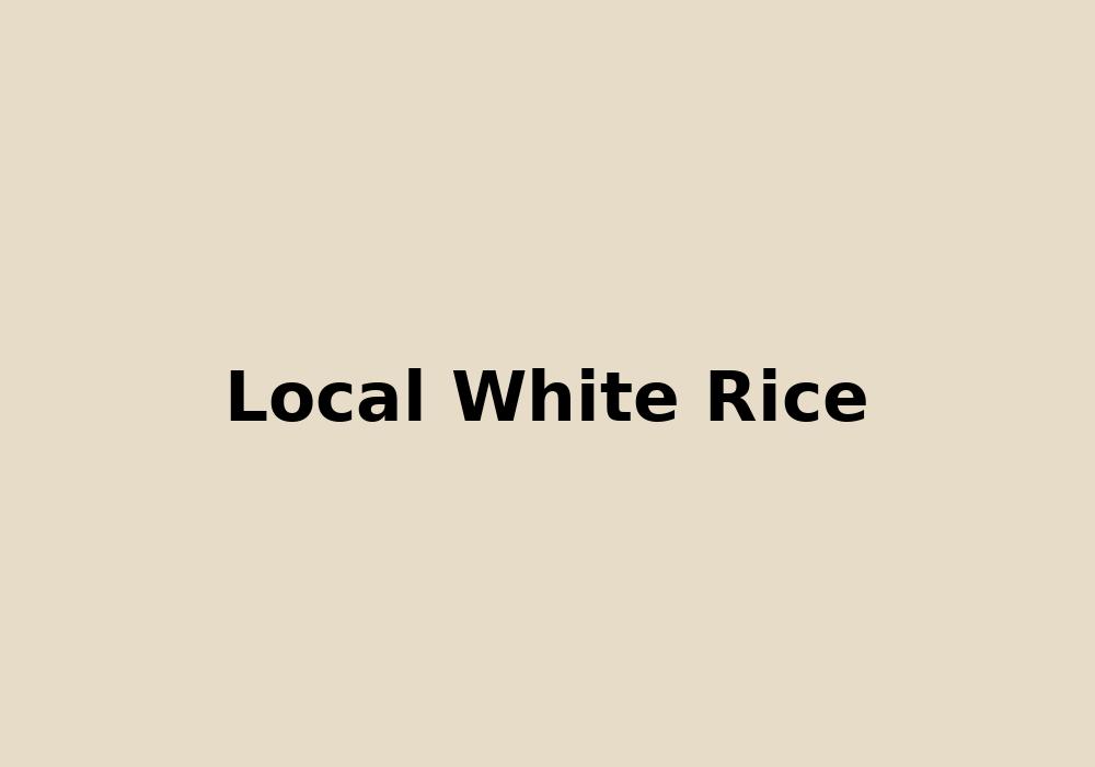 Local White Rice